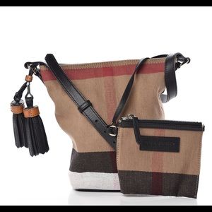 Authentic Burberry Bucket bag with black leather